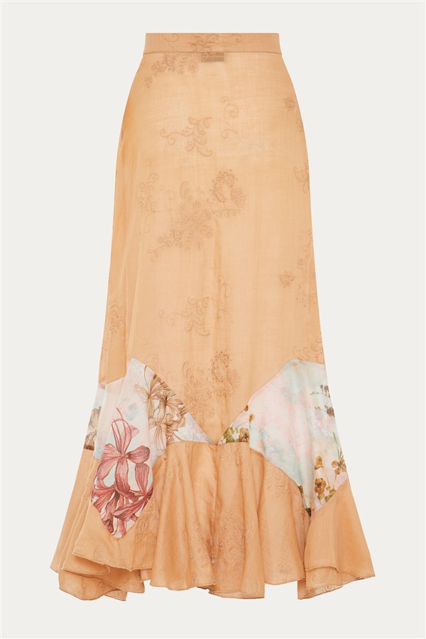 NIDODILEDA UNIQUE SKIRT PEACH