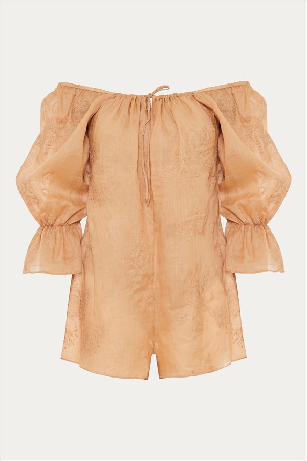NIDODILEDA UNIQUE PLAYSUIT PEACH