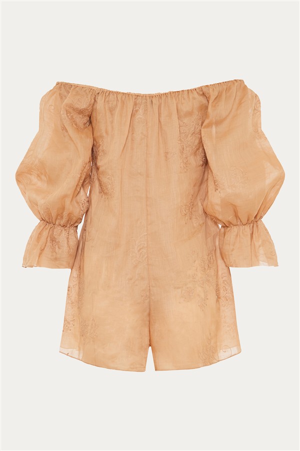 NIDODILEDA UNIQUE PLAYSUIT PEACH