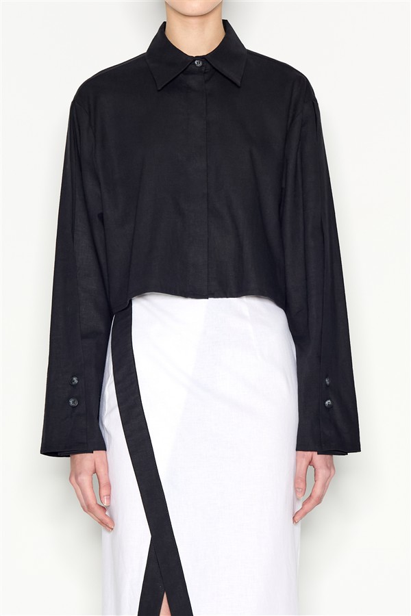 NR VICE SHIRT CROPPED BLACK