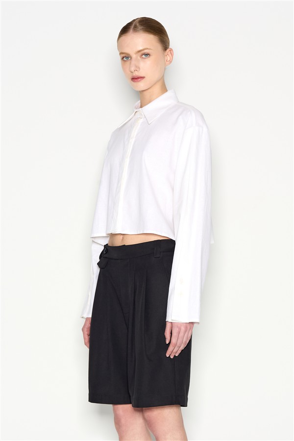 NR VICE SHIRT CROPPED WHITE