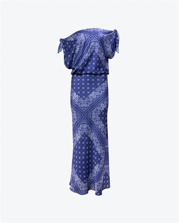 VK BANDANA MAXI DRESS BLUE