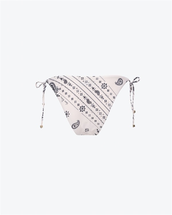 VK BANDANA THIN STRAP BIKINI BOTTOMS OFF WHITE