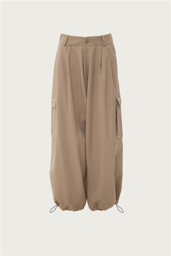 VK BEIGE JEAN CARGO PANTS