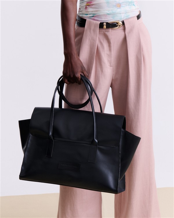VK BLACK FOLDOVER BAG