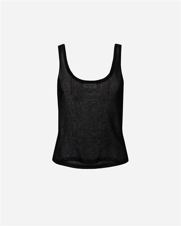 VK BLACK KNIT TANK TOP