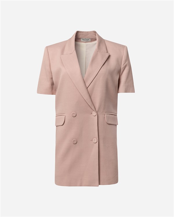 VK BLUSH SHORT SLEEVE TAILORED BLAZER