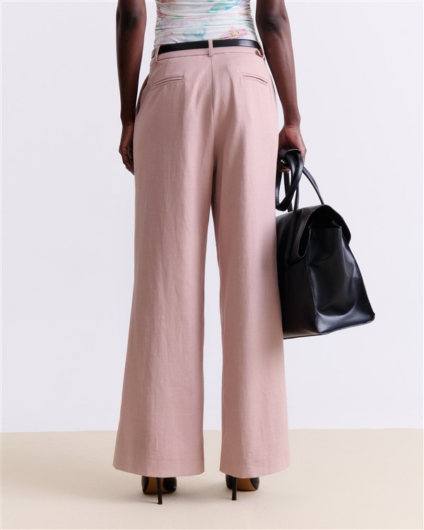VK BLUSH TAILORED WIDE LEG PANTS