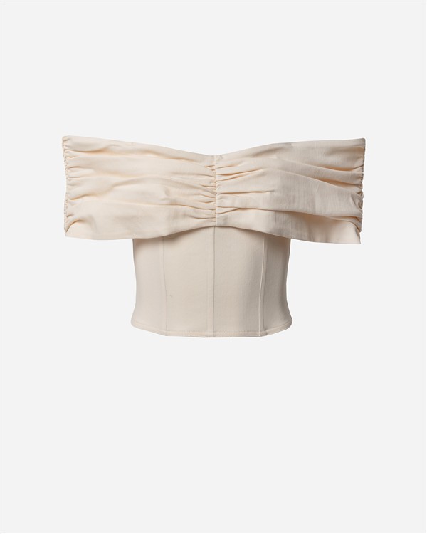 VK CREAM CORSET TOP