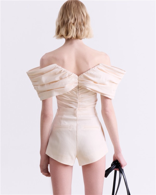 VK CREAM CORSET TOP