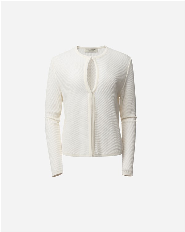 VK CREAM KNIT CARDIGAN