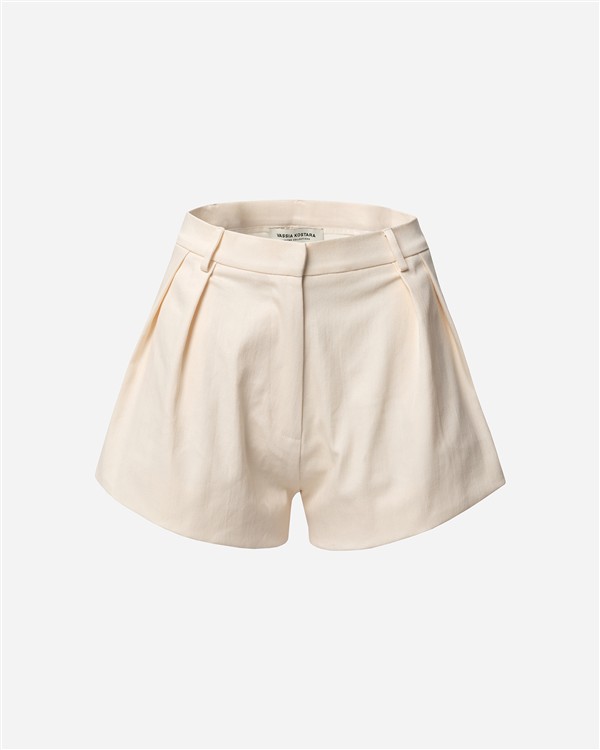 VK CREAM TAILORED SHORTS