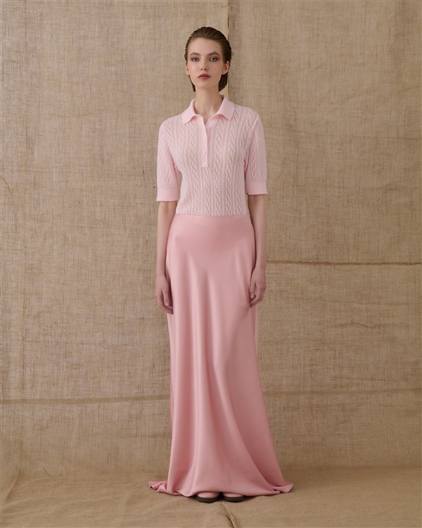 VK DIRTY PINK SATIN MERMAID SKIRT
