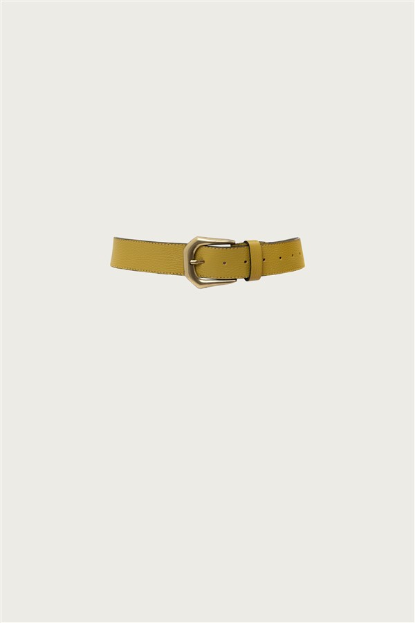 VK LIME GREEN LEATHER BELT