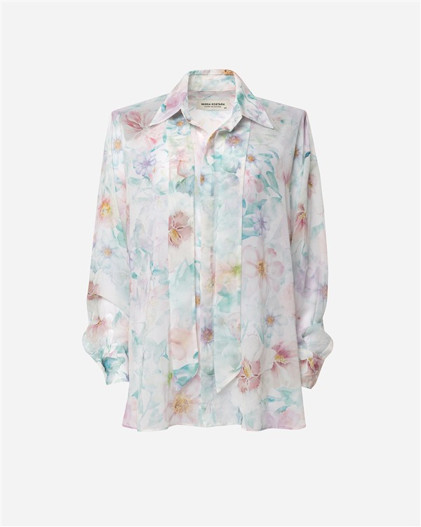 VK PASTEL FLORAL PRINT OS SHIRT