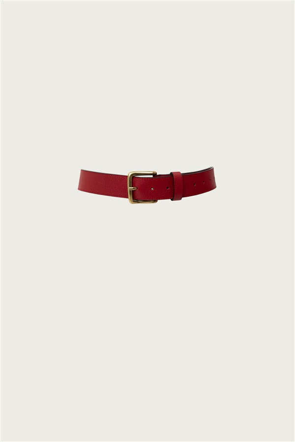 VK SANGUINE RED LEATHER BELT