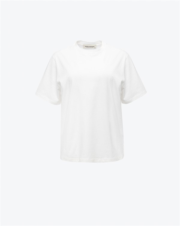 VK T-SHIRT WITH BLUE BANDANA WHITE