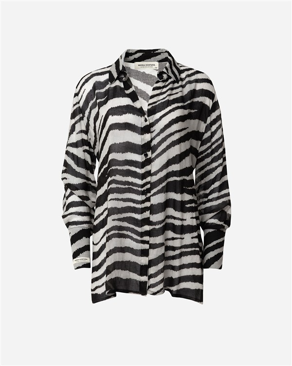 VK ZEBRA PRINT SLIM-FIT SHIRT