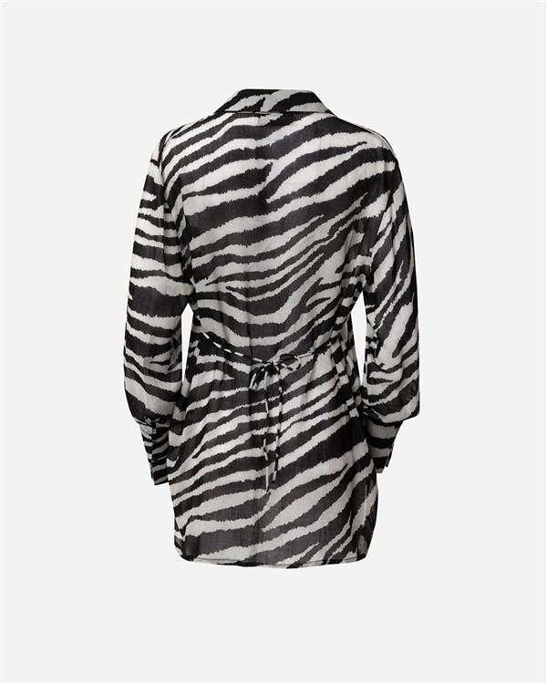 VK ZEBRA PRINT SLIM-FIT SHIRT