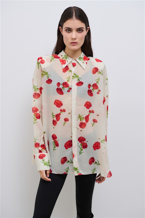 COMBOS 038 CARNATION DREAM SHIRT ECRU