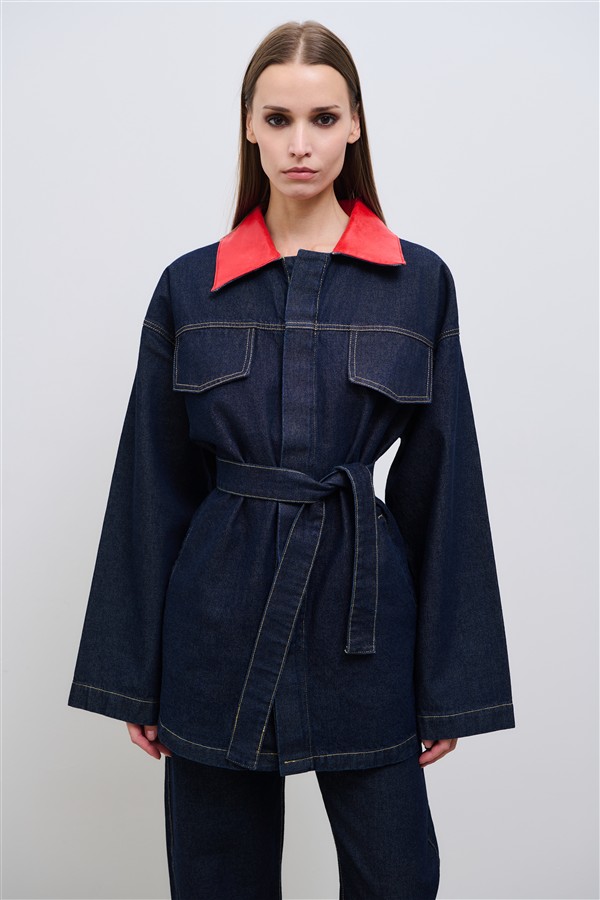 COMBOS 064 GRACE DENIM JACKET BLUE