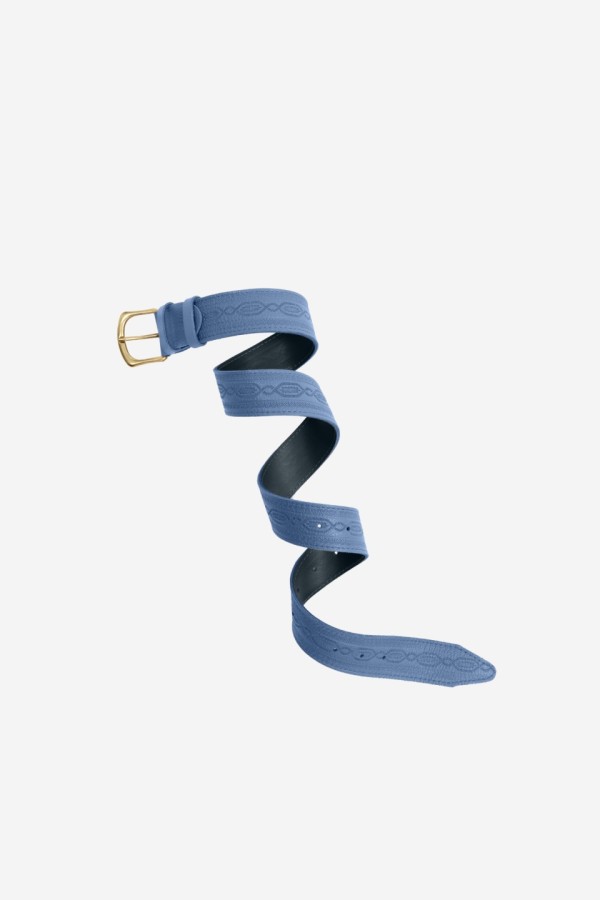 VK INDIGO LEATHER BELT
