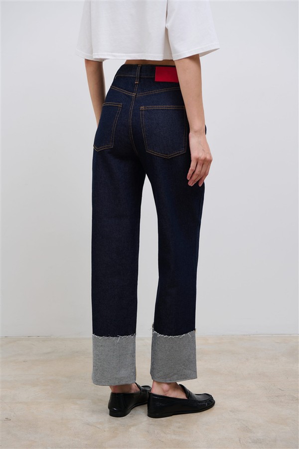 COMBOS 099 AMELIA DENIM PANTS BLUE