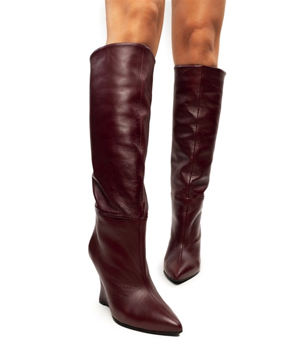 ESIOT LEA BOOTS BORDEAUX