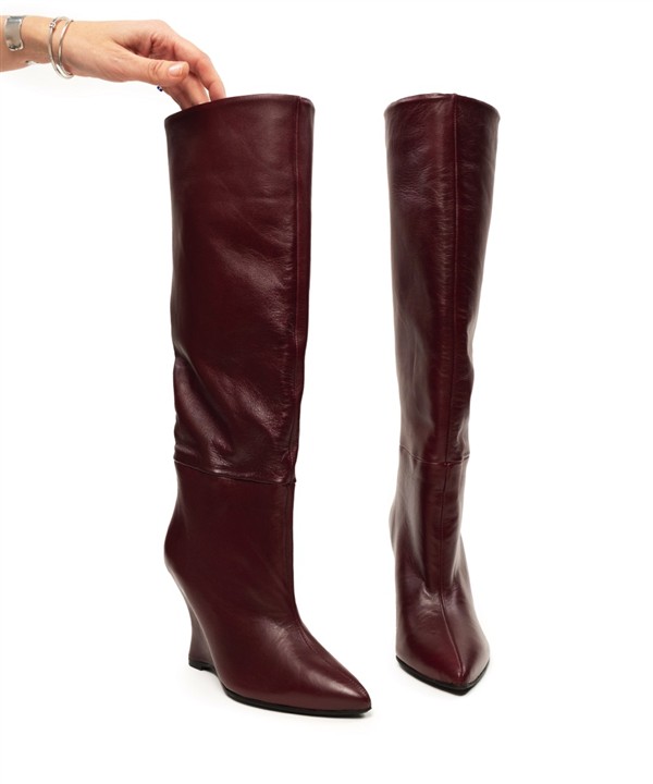 ESIOT LEA BOOTS BORDEAUX