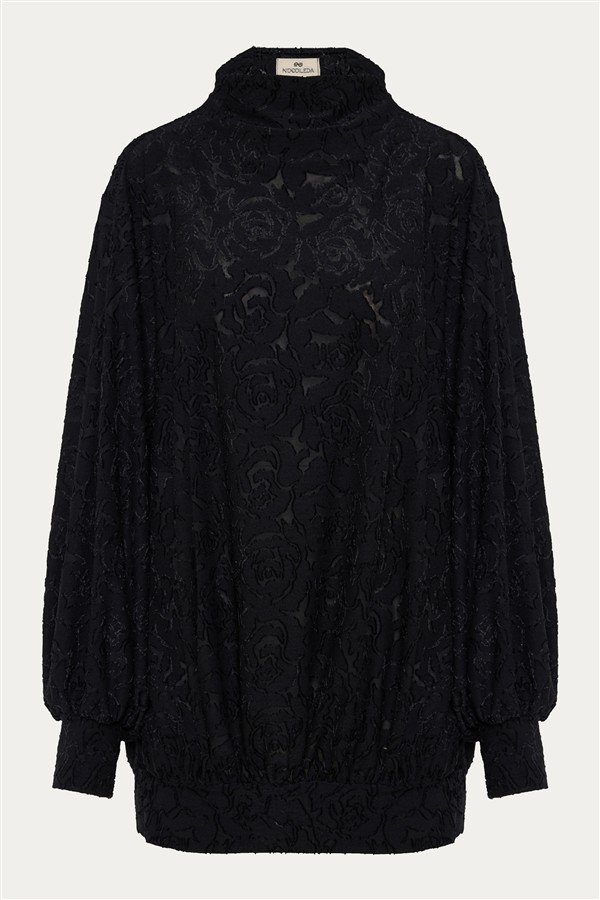 NIDODILEDA ONDINE PULLOVER DRESS BLACK