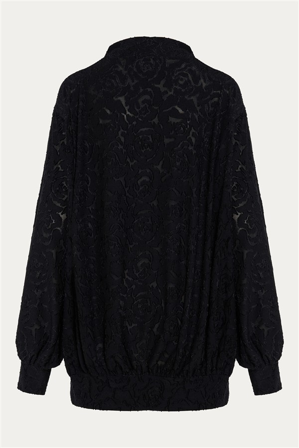 NIDODILEDA ONDINE PULLOVER DRESS BLACK